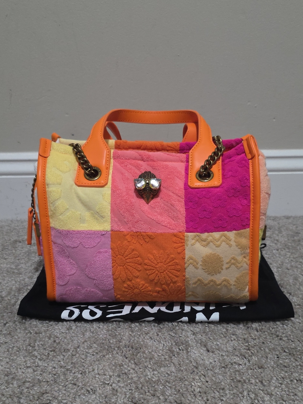 Kurt Geiger London Hoxton Small Shopper Tote Shoulder Bag Patchwork Sold Out